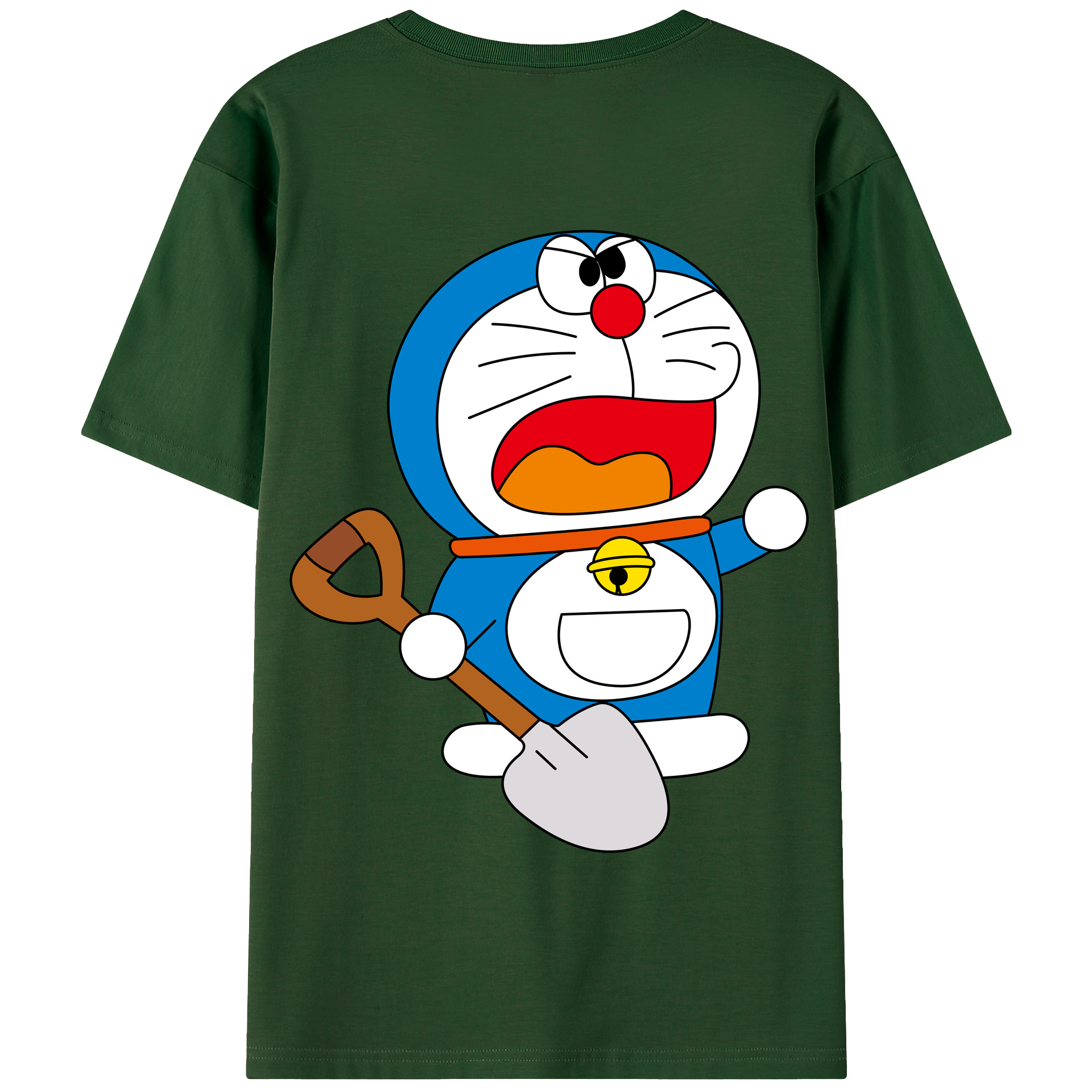 （画像用） ドラえもん Doraemon 綿100％半袖Tシャツ（背面プリント）